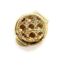 東京切子ゴルフマーカー 麻乃葉 ブラック | 東京切子KILIKO・光学切子