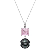 KILIKO　JEWELRY（東京切子）ネックレス　麻乃葉　Amethyst　+　雅七宝パール