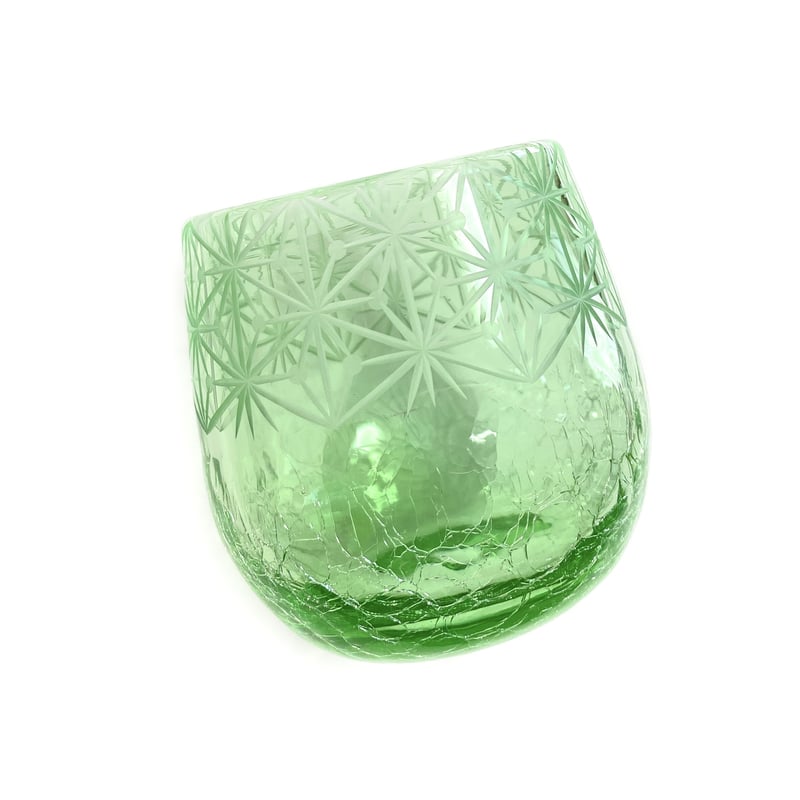 琉球ガラス たる 千代紙 ライトグリーン | 東京切子KILIKO・光学切子