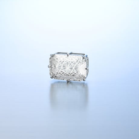 KILIKO　JEWELRY（東京切子）帯留め　星姫　クリアー