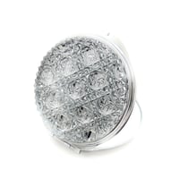 東京切子コンパクトミラー 天空　～ミルキーウェイ～　Silver