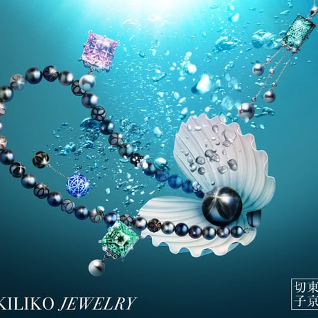 KILIKO　JEWELRY（東京切子）帯留め　星姫　クリアー