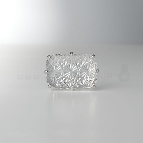 KILIKO　JEWELRY（東京切子）帯留め　星姫　クリアー