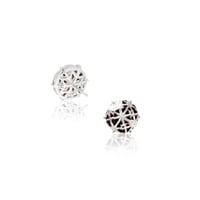 KILIKO JEWELRY(東京切子）ピアス　麻乃葉 reflection ブラック