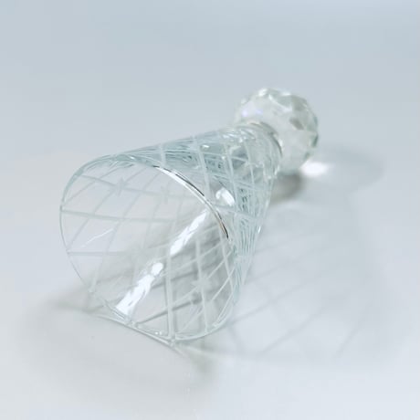 キラキラ東京切子　ぐい吞み　矢来　クリアー　Cocktail