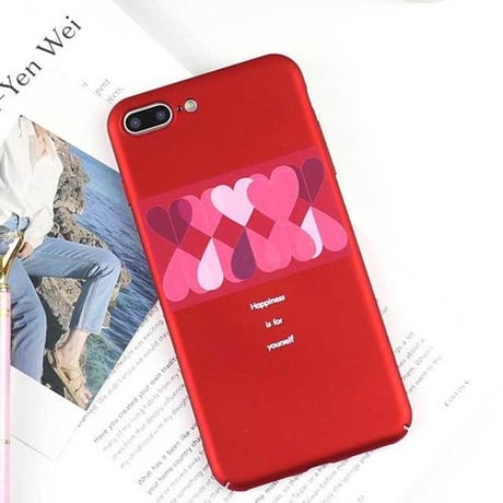 [MD408] ★ iPhone 6 / 6s / 6Plus / 6sPlus / 7 / 7Plus / 8 / 8Plus / X ★ シェルカバー ケース ハート グラデーション  可愛い