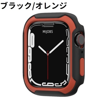[MO232] ★Apple Watch Bumper case 40mm/41㎜/44mm/45mm ★ アップルウォッチ バンパーケース 二重構造 バイカラー PC TPU スポーティー