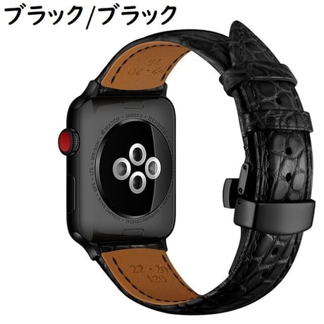 [MO156] ★Apple Watch belt 38mm/42mm/40mm/44mm★ アップルウォッチ 替えベルト レザー クロコダイル型 高級感 通勤 通学