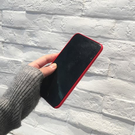 [KS157] ★ iPhone 6 / 6Plus / 7 / 7Plus ★シェル型 ケース ブラック レッド フラワー スタッズ ベルト iPhone ケース