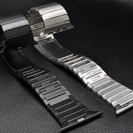 [MO250] ★Apple Watch belt 38mm/40mm/41mm/42mm/44mm/45mm ★ アップルウォッチ 替えベルト ステンレススチール サイズ調節簡単 メタル シンプル