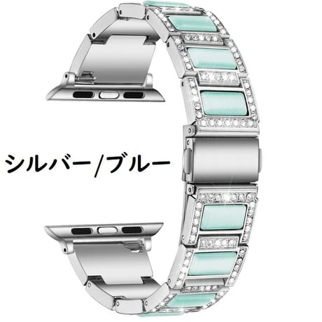 [MO105] ★Apple Watch belt 38mm/41mm/42mm/40mm/44mm/45mm★ アップルウォッチ 替えベルト 宝石風 ストーン風 ラインストーン ステンレススチール