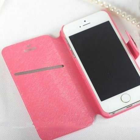 【TH023】★ iPhone 5 / 5s ★ パリ の エスプリ ♪ シルキー おしゃれ デコ ( シャンパン　ゴールド シルキー　ピンク シルキー　ホワイト ブルー ローズ ) かわいい きれい キュート パール リップ リボン