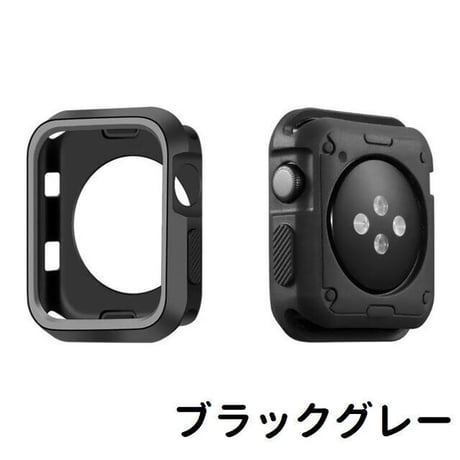 [MO011] ★Apple Watch Bumper Case 38mm/41mm/42mm/40mm/44mm/45mm★ アップルウォッチ バンパーケース シリコン ラインアクセント