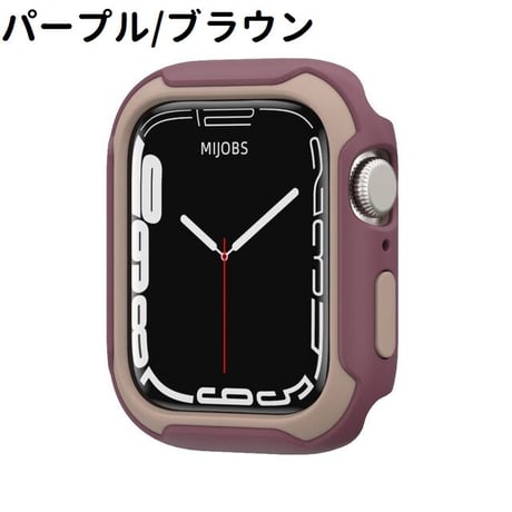 [MO232] ★Apple Watch Bumper case 40mm/41㎜/44mm/45mm ★ アップルウォッチ バンパーケース 二重構造 バイカラー PC TPU スポーティー
