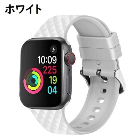 [MO155] ★Apple Watch belt 38mm/42mm/40mm/44mm★ アップルウォッチ 替えベルト シリコン キルティング風 格子柄 シンプル 防水