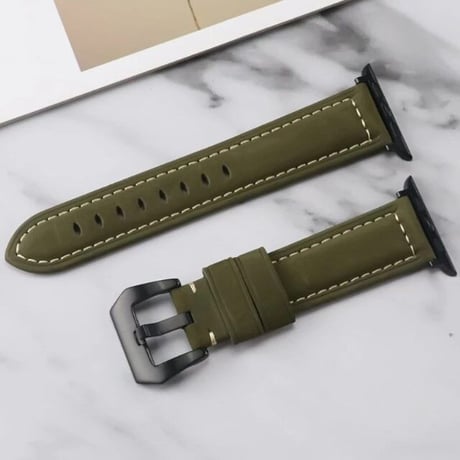 [MO107] ★Apple Watch belt 38mm/41mm/42mm/40mm/44mm/45mm★ アップルウォッチ 替えベルト レザー ステッチ 細ベルト ヴィンテージ加工 シンプル