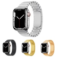 [MO250] ★Apple Watch belt 38mm/40mm/41mm/42mm/44mm/45mm ★ アップルウォッチ 替えベルト ステンレススチール サイズ調節簡単 メタル シンプル