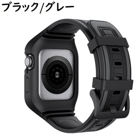 [MO147] ★Apple Watch belt 42mm/44mm★ アップルウォッチ 替えベルト シリコン バンパーバンド一体型 高見え バイカラー