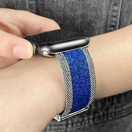 [MO146] ★Apple Watch belt 38mm/42mm/40mm/44mm★ アップルウォッチ 替えベルト ミラネーゼループ メッシュ ステンレススチール