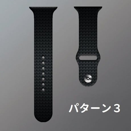 [MO171] ★Apple Watch belt 38mm/41mm/42mm/40mm/44mm/45mm★ アップルウォッチ 替えベルト カーボン繊維 シリコン ストライプ 縞鋼板モチーフ
