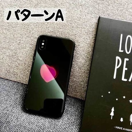 [MD401] ★ iPhone 6 / 6s / 6Plus / 6sPlus / 7 / 7Plus / 8 / 8Plus / X ★ シェルカバー ケース ハート グリッター シンプル
