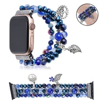 [MO208] ★Apple Watch belt 38mm/41mm/42mm/40mm/44mm/45mm ★ アップルウォッチ 替えベルト ビーズ ブレスレット ストーン風 チャーム アジアン