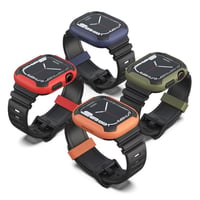 [MO231] ★Apple Watch belt 40mm/41㎜/44mm/45mm ★ アップルウォッチ バンパーバンド一体型 二重バンパー バイカラー TPU スポーティー