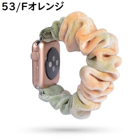 [MO113-2] ★Apple Watch belt 38mm/41mm/42mm/40mm/44mm/45mm★ アップルウォッチ 替えベルト シュシュバンド 無地 グラデーション ファー