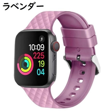 [MO155] ★Apple Watch belt 38mm/42mm/40mm/44mm★ アップルウォッチ 替えベルト シリコン キルティング風 格子柄 シンプル 防水