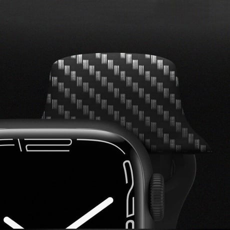 [MO171] ★Apple Watch belt 38mm/41mm/42mm/40mm/44mm/45mm★ アップルウォッチ 替えベルト カーボン繊維 シリコン ストライプ 縞鋼板モチーフ