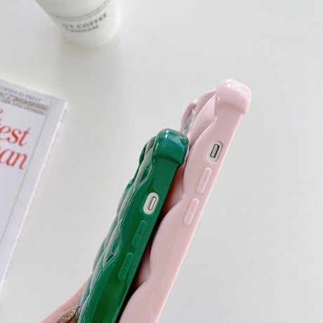 [MO196] ★iPhone7/8/SE(第2.3世代)/12/13/Pro/Pro Max/mini★ iPhoneケース ショルダー ストラップ シェル型 シリコン キルティング風 立体