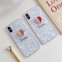 [NW564] ★ iPhone 6 / 6s / 6Plus / 6sPlus / 7 / 7Plus  / 8 / 8Plus / X ★ シェルカバー ケース ハート キラキラ パール ストーン