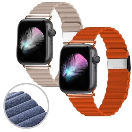 [MO148] ★Apple Watch belt 38mm/42mm/40mm/44mm★ アップルウォッチ 替えベルト デコボコベルト レザー シンプル カジュアル