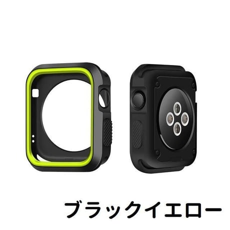 [MO011] ★Apple Watch Bumper Case 38mm/41mm/42mm/40mm/44mm/45mm★ アップルウォッチ バンパーケース シリコン ラインアクセント