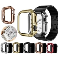 [MO005] ★Apple Watch Bumper Case 38mm/41mm/42mm/40mm/44mm/45mm★ アップルウォッチ バンパーケース メタリック シンプル