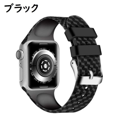 [MO153] ★Apple Watch belt 38mm/42mm/40mm/44mm★ アップルウォッチ 替えベルト シリコン トリックアート風 ダイヤ柄 防水