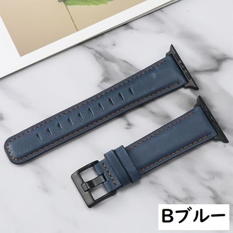 [MO107] ★Apple Watch belt 38mm/41mm/42mm/40mm/44mm/45mm★ アップルウォッチ 替えベルト レザー ステッチ 細ベルト ヴィンテージ加工 シンプル