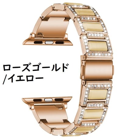 [MO105] ★Apple Watch belt 38mm/41mm/42mm/40mm/44mm/45mm★ アップルウォッチ 替えベルト 宝石風 ストーン風 ラインストーン ステンレススチール
