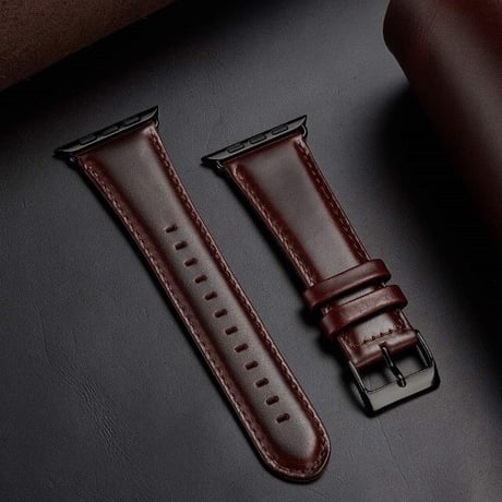 [MO160] ★Apple Watch belt 38mm/42mm/40mm/44mm★ アップルウォッチ 替えベルト レザー ヴィンテージ風 ツヤあり スタイリッシュ ビジネスシーン