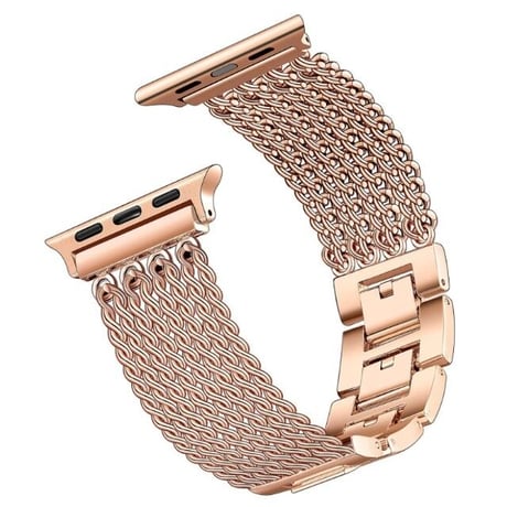 [MO143] ★Apple Watch belt 38mm/41mm/42mm/40mm/44mm/45mm★ アップルウォッチ バンパーケース+替えベルト セット ブレスレット チェーン メタル