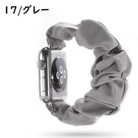 [MO113-2] ★Apple Watch belt 38mm/41mm/42mm/40mm/44mm/45mm★ アップルウォッチ 替えベルト シュシュバンド 無地 グラデーション ファー