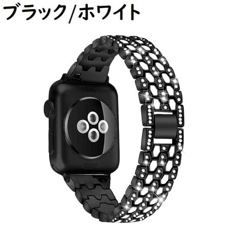 [MO108] ★Apple Watch belt 38mm/41mm/42mm/40mm/44mm/45mm★ アップルウォッチ 替えベルト ラインストーン ハイブリッド ラメ ブレスレット