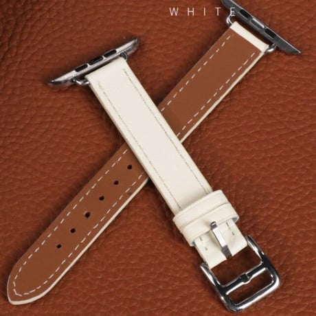 [MO032] ★Apple Watch belt 38mm/41mm/42mm/40mm/44mm/45mm★ アップルウォッチ 替えベルト レザー スリム ステッチ シンプル