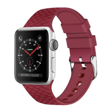 [MO153] ★Apple Watch belt 38mm/42mm/40mm/44mm★ アップルウォッチ 替えベルト シリコン トリックアート風 ダイヤ柄 防水