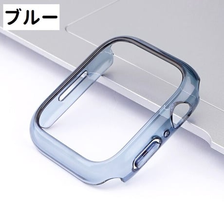 [MO221] ★Apple Watch Bumper case  41mm/45mm ★ アップルウォッチ バンパーケース 色付きクリアカラー クリア 透明 シンプル 汎用性