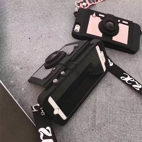 [MD436] ★ iPhone 6 / 6s / 6Plus / 6sPlus / 7 / 7Plus / 8 / 8Plus / X ★ シェルカバー ケース カメラ ストラップ 多機能 ポップ