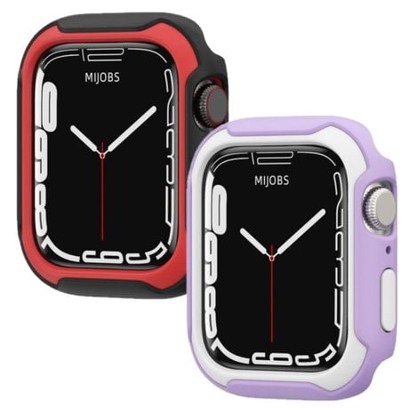[MO232] ★Apple Watch Bumper case 40mm/41㎜/44mm/45mm ★ アップルウォッチ バンパーケース 二重構造 バイカラー PC TPU スポーティー