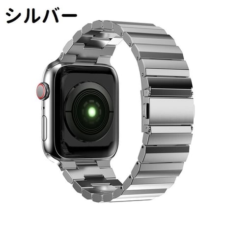 [MO219] ★Apple Watch belt 38mm/41mm/42mm/40mm/44mm/45mm ★ アップルウォッチ 替えベルト 凹凸デザイン メタリック ステンレススチール シンプル