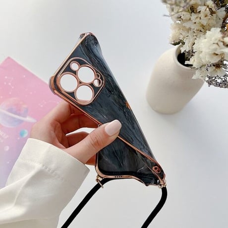 [MO189] ★iPhone7/8/SE(第2.3世代)/12/13/Pro/Pro Max★ iPhoneケース ショルダー シェル型 シリコン ニュアンスデザイン ハート