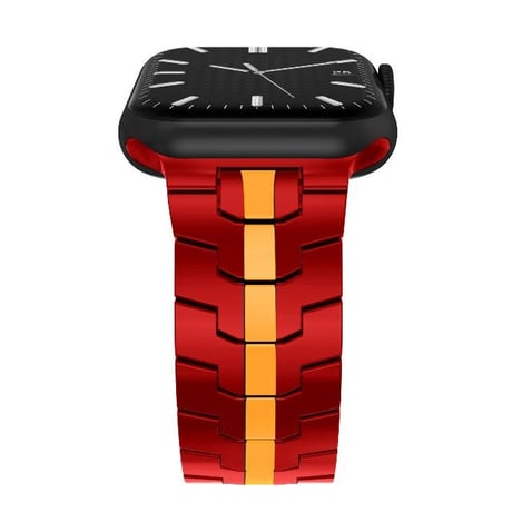 [MO201] ★Apple Watch belt 38mm/41mm/42mm/40mm/44mm/45mm★ アップルウォッチ 替えベルト ステンレススチール センターライン スタイリッシュ